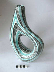3rd image of Studio vase after restoration